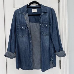 J. Crew Classic Blue Denim Shirt